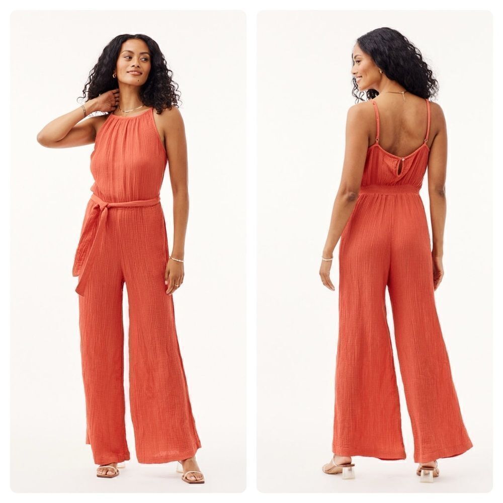 NEW Bella Dahl Smocked Back Cami Jumpsuit